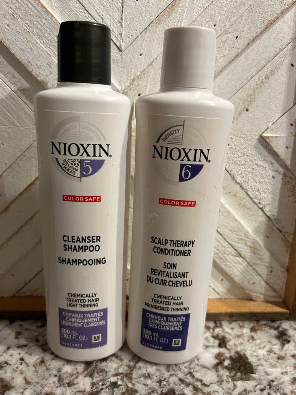 Nioxin Color Safe Cleanser Shampoo: 5 & Scalp Therapy Conditioner: 6, 10.1oz ea